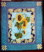 Original Design HandQuilted Wallhanging. Designer:  Katie Darden; Owner:  Heather Bush